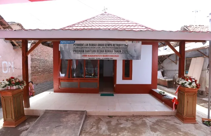 Hunian Lebih Aman dari Gempa, Program Bedah Rumah Pemkab Banyuwangi dan PMI Jadi Percontohan