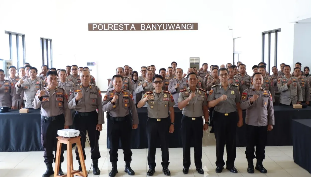 Polresta Banyuwangi Gembleng Sat Samapta, SOP Lapangan Diperketat untuk Hadapi Situasi Rawan