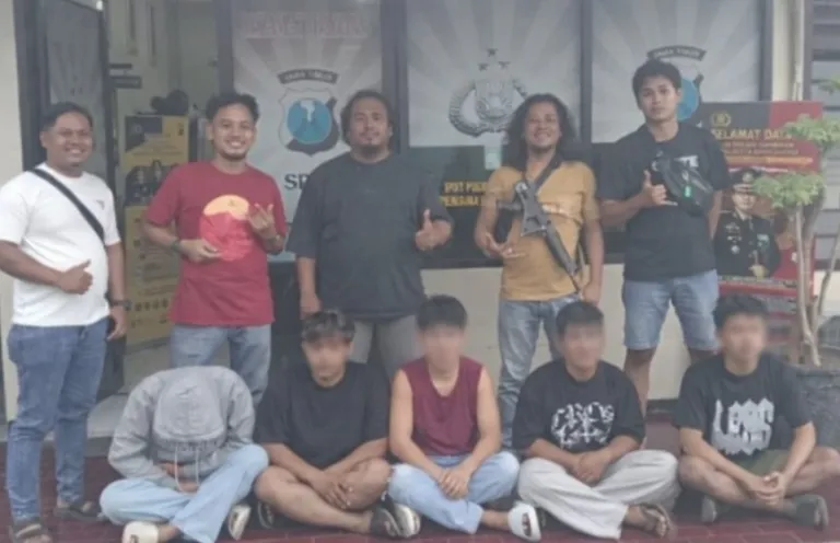 Aksi Brutal Pengeroyokan Pelajar di Gambiran Berakhir, Polresta Banyuwangi Tangkap Empat Pelaku
