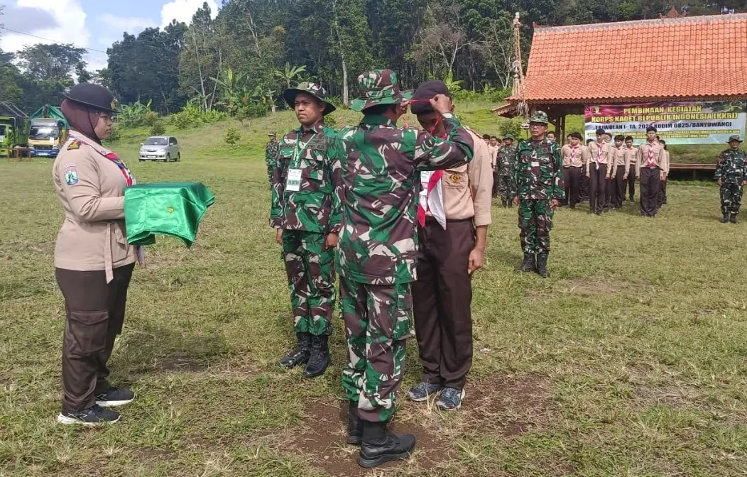 Tanamkan Bela Negara dan Kepemimpinan, Kodim 0825 Banyuwangi Gelar Persami KKRI Bersama 200 Pelajar