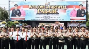 Penuh Haru dan Tradisi, Polresta Banyuwangi Sambut Kapolresta Baru Muharman Arta